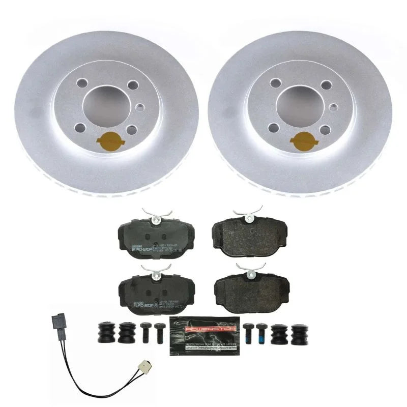 Power Stop Front Euro-Stop Brake Kit fits 1991 1992 BMW 318I / 1991 BMW 318IS / 1986-1988 BMW 325 / 1984-1987 BMW 325E / 1...