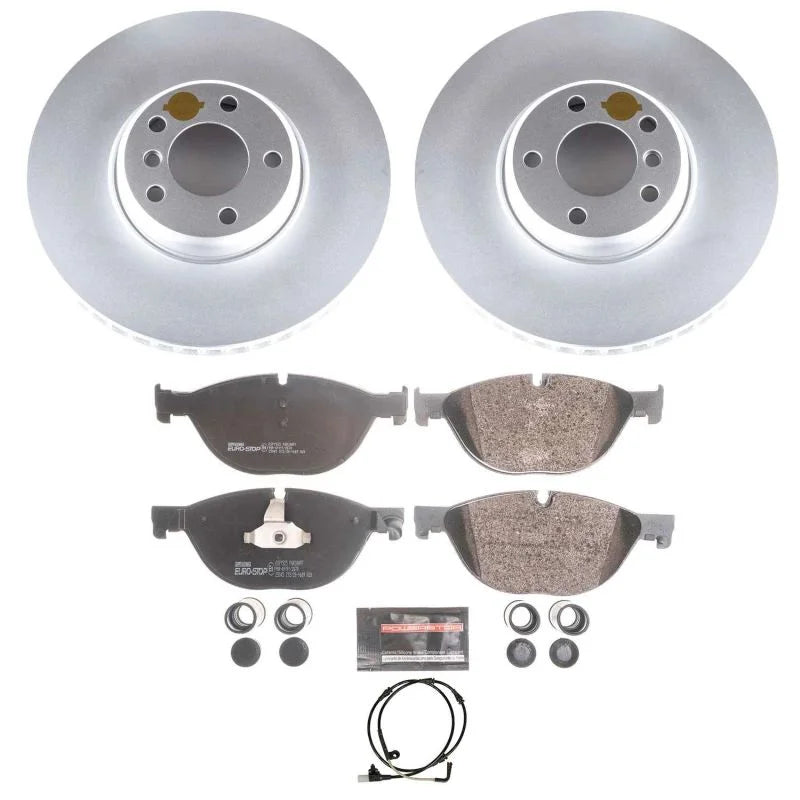 Power Stop Front Euro-Stop Brake Kit fits BMW 535I / 2010-2017 BMW 535I GT / 2011-2017 BMW 535I GT xDrive / 2011-2016 BMW ...