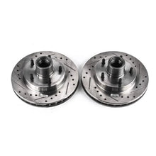 Load image into Gallery viewer, Power Stop Front Evolution Drilled &amp; Slotted Rotors - Main Product View