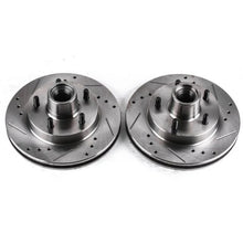 Load image into Gallery viewer, Power Stop Front Evolution Drilled &amp; Slotted Rotors - Pair fits 1982-1995 Buick / Chevrolet / GMC - Main Product View