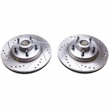 Load image into Gallery viewer, Power Stop Front Evolution Drilled &amp; Slotted Rotors - Main Product View