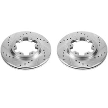 Load image into Gallery viewer, Power Stop Front Evolution Drilled &amp; Slotted Rotors - Main Product View