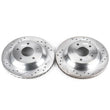 Load image into Gallery viewer, Power Stop Front Evolution Drilled &amp; Slotted Rotors - Pair fits 1988-1995 Chevrolet Corvette - Main Product View