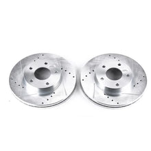 Load image into Gallery viewer, Power Stop Front Evolution Drilled &amp; Slotted Rotors - Main Product View