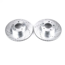 Load image into Gallery viewer, Power Stop Front Evolution Drilled &amp; Slotted Rotors - Main Product View