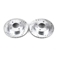Load image into Gallery viewer, Power Stop Front Evolution Drilled &amp; Slotted Rotors - Pair fits 1989-1996 Nissan 240SX - Main Product View