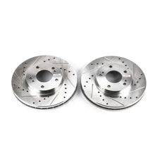 Load image into Gallery viewer, Power Stop Front Evolution Drilled &amp; Slotted Rotors - Main Product View