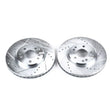 Load image into Gallery viewer, Power Stop Front Evolution Drilled &amp; Slotted Rotors - Main Product View