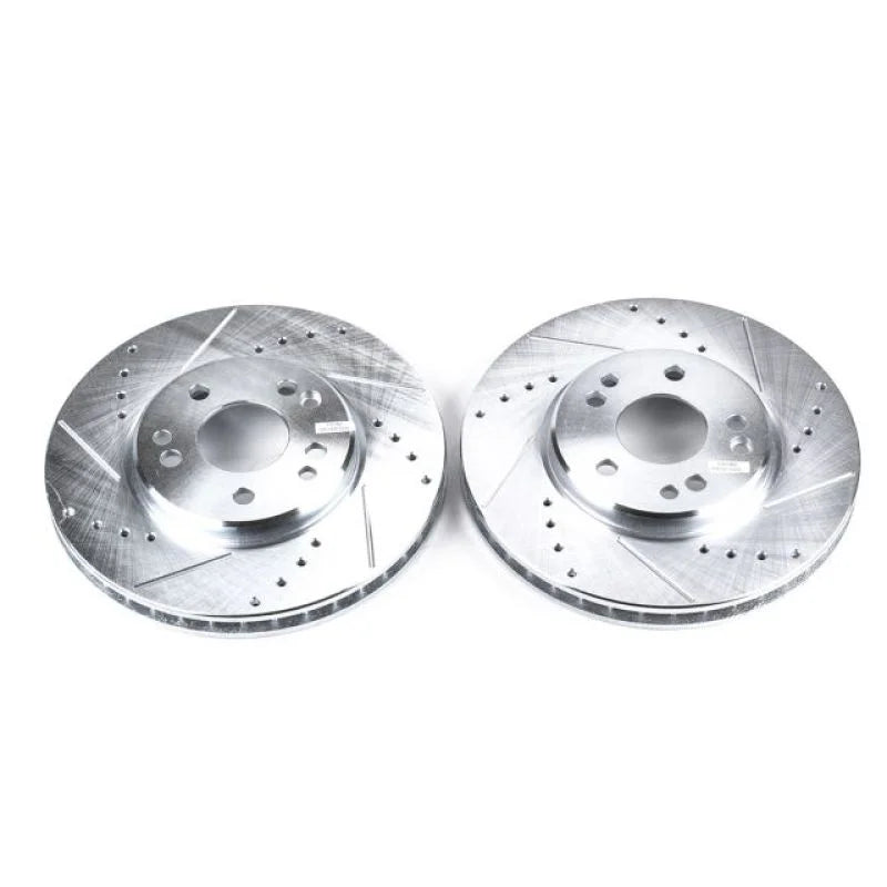 Power Stop Front Evolution Drilled & Slotted Rotors - Main Product View