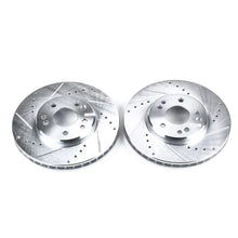 Load image into Gallery viewer, Power Stop Front Evolution Drilled &amp; Slotted Rotors - Main Product View