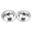 Load image into Gallery viewer, Power Stop Front Evolution Drilled &amp; Slotted Rotors - Pair fits 1993 Ford Mustang SVT Cobra - Main Product View