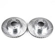 Load image into Gallery viewer, Power Stop Front Evolution Drilled &amp; Slotted Rotors - Main Product View