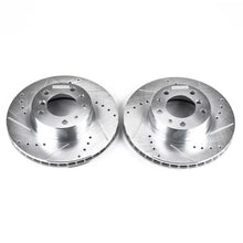 Load image into Gallery viewer, Power Stop Front Evolution Drilled &amp; Slotted Rotors - Main Product View