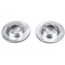 Load image into Gallery viewer, Power Stop Front Evolution Drilled &amp; Slotted Rotors - Pair fits 1997-2004 Porsche Boxster - Main Product View