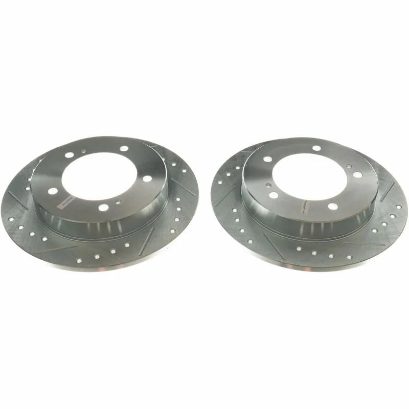 Power Stop Front Evolution Drilled & Slotted Rotors - Main Product View