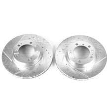 Load image into Gallery viewer, Power Stop Front Evolution Drilled &amp; Slotted Rotors - Main Product View