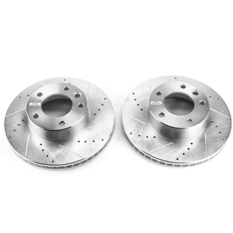 Power Stop Front Evolution Drilled & Slotted Rotors - Main Product View