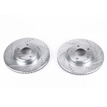 Load image into Gallery viewer, Power Stop Front Evolution Drilled &amp; Slotted Rotors - Main Product View
