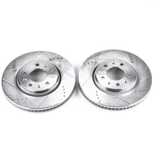 Load image into Gallery viewer, Power Stop Front Evolution Drilled &amp; Slotted Rotors - Main Product View
