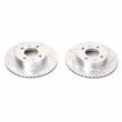 Load image into Gallery viewer, Power Stop Front Evolution Drilled &amp; Slotted Rotors - Pair fits 2003-2005 Hyundai Accent - Main Product View