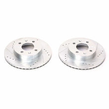 Load image into Gallery viewer, Power Stop Front Evolution Drilled &amp; Slotted Rotors - Pair fits 2003-2005 Hyundai Accent - Main Product View