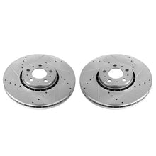 Load image into Gallery viewer, Power Stop Front Evolution Drilled &amp; Slotted Rotors - Pair fits 2003-2014 Volvo XC90 - Main Product View