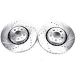 Load image into Gallery viewer, Power Stop Front Evolution Drilled &amp; Slotted Rotors - Pair fits 2003-2014 Volvo XC90 - Main Product View