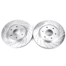 Load image into Gallery viewer, Power Stop Front Evolution Drilled &amp; Slotted Rotors - Main Product View