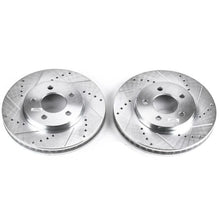 Load image into Gallery viewer, Power Stop Front Evolution Drilled &amp; Slotted Rotors - Pair fits 2005-2010 Ford Mustang - Main Product View