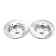 Load image into Gallery viewer, Power Stop Front Evolution Drilled &amp; Slotted Rotors - Pair fits 2005-2010 Honda Odyssey EX - Main Product View