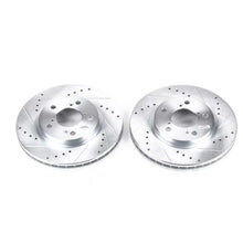 Load image into Gallery viewer, Power Stop Front Evolution Drilled &amp; Slotted Rotors - Pair fits 2005-2010 Honda Odyssey EX - Main Product View