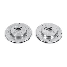 Load image into Gallery viewer, Power Stop Front Evolution Drilled &amp; Slotted Rotors - Main Product View