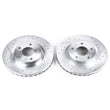 Load image into Gallery viewer, Power Stop Front Evolution Drilled &amp; Slotted Rotors - Pair fits 2007-2024 Chrysler / Dodge / Jeep - Main Product View
