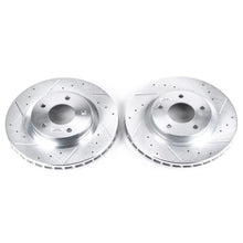 Load image into Gallery viewer, Power Stop Front Evolution Drilled &amp; Slotted Rotors - Pair fits 2007-2024 Chrysler / Dodge / Jeep - Main Product View