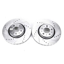 Load image into Gallery viewer, Power Stop Front Evolution Drilled &amp; Slotted Rotors - Main Product View