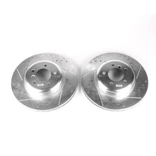 Load image into Gallery viewer, Power Stop Front Evolution Drilled &amp; Slotted Rotors - Main Product View