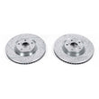 Load image into Gallery viewer, Power Stop Front Evolution Drilled &amp; Slotted Rotors - Main Product View