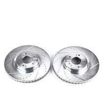 Load image into Gallery viewer, Power Stop Front Evolution Drilled &amp; Slotted Rotors - Pair fits 2009-2014 Hyundai Genesis - Main Product View