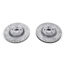 Load image into Gallery viewer, Power Stop Front Evolution Drilled &amp; Slotted Rotors - Main Product View