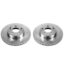 Load image into Gallery viewer, Power Stop Front Evolution Drilled &amp; Slotted Rotors - Main Product View
