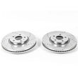 Load image into Gallery viewer, Power Stop Front Evolution Drilled &amp; Slotted Rotors - Main Product View