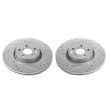 Load image into Gallery viewer, Power Stop Front Evolution Drilled &amp; Slotted Rotors - Main Product View