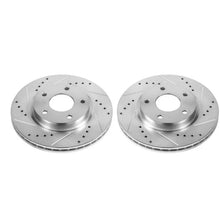 Load image into Gallery viewer, Power Stop Front Evolution Drilled &amp; Slotted Rotors - Pair fits 2013-2019 Nissan Sentra - Main Product View