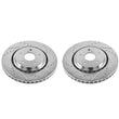 Load image into Gallery viewer, Power Stop Front Evolution Drilled &amp; Slotted Rotors - Pair fits 2014-2016 Acura MDX / 2015-2020 Acura Tlx - Main Product View