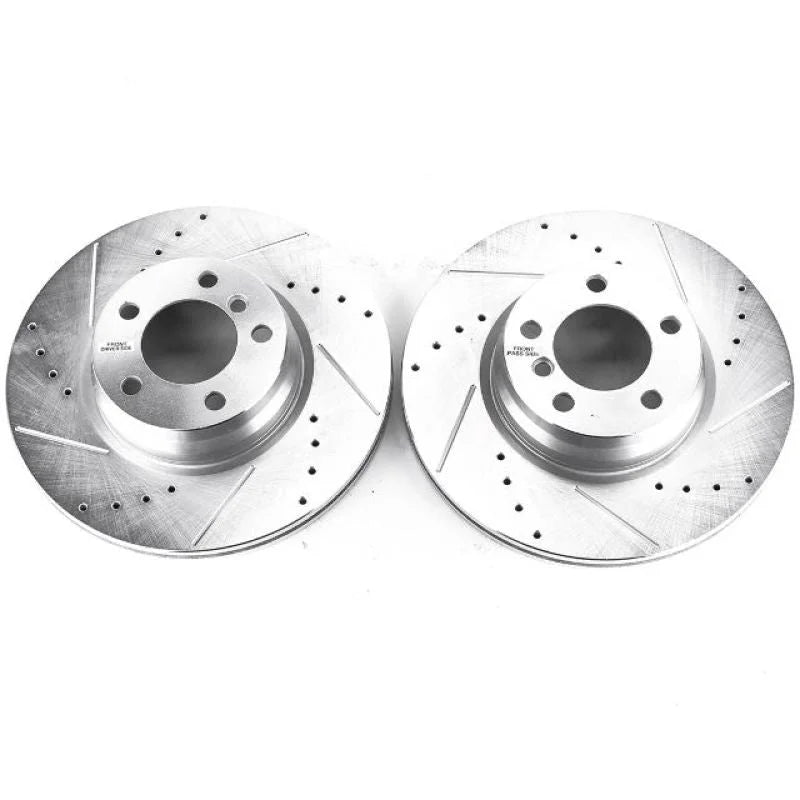 Power Stop Front Evolution Drilled & Slotted Rotors - Main Product View