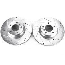 Load image into Gallery viewer, Power Stop Front Evolution Drilled &amp; Slotted Rotors - Main Product View