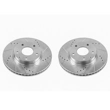 Load image into Gallery viewer, Power Stop Front Evolution Drilled &amp; Slotted Rotors - Pair fits 2014-2021 Mazda 3 / Cx-3 - Main Product View