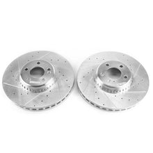 Load image into Gallery viewer, Power Stop Front Evolution Drilled &amp; Slotted Rotors - Main Product View