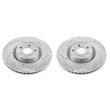 Load image into Gallery viewer, Power Stop Front Evolution Drilled &amp; Slotted Rotors - Main Product View