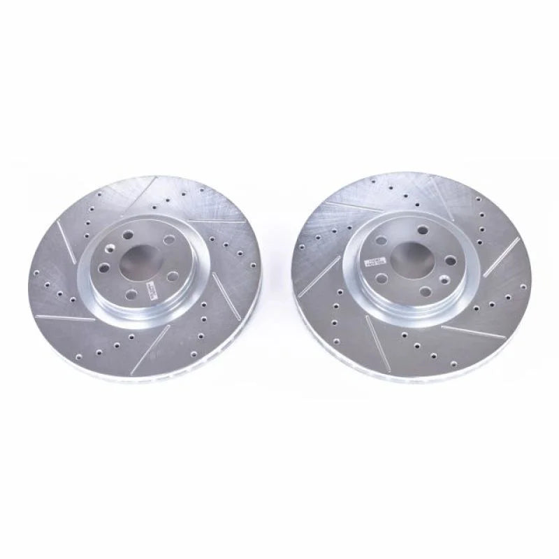 Power Stop Front Evolution Drilled & Slotted Rotors - Main Product View